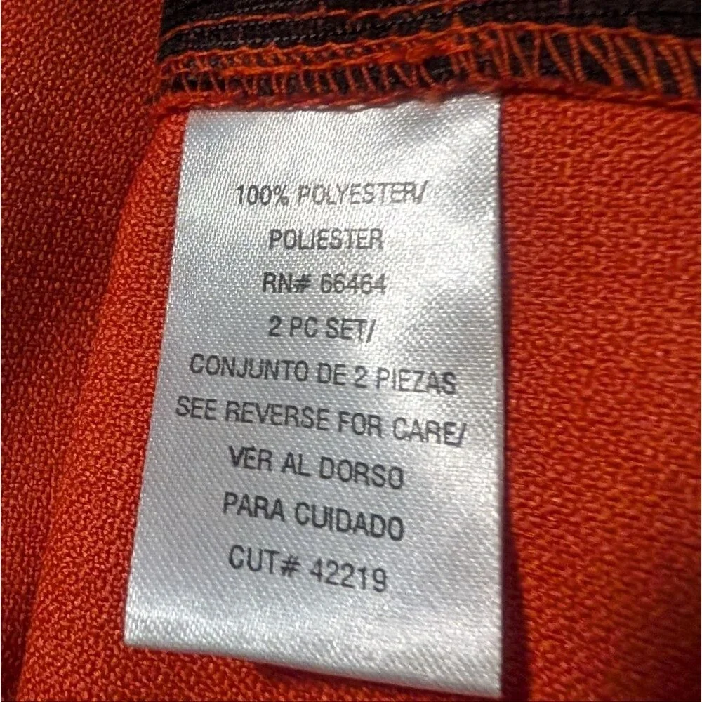 Studio 1 Women's Orange One Button Short Jacket Blazer, Size 8.